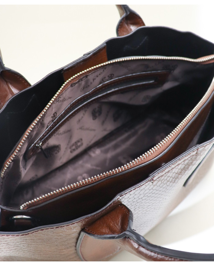 Caso de Brown Lady con Strap Tiracolo