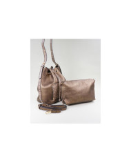 Mala Bucket de Senhora Cor Bronze