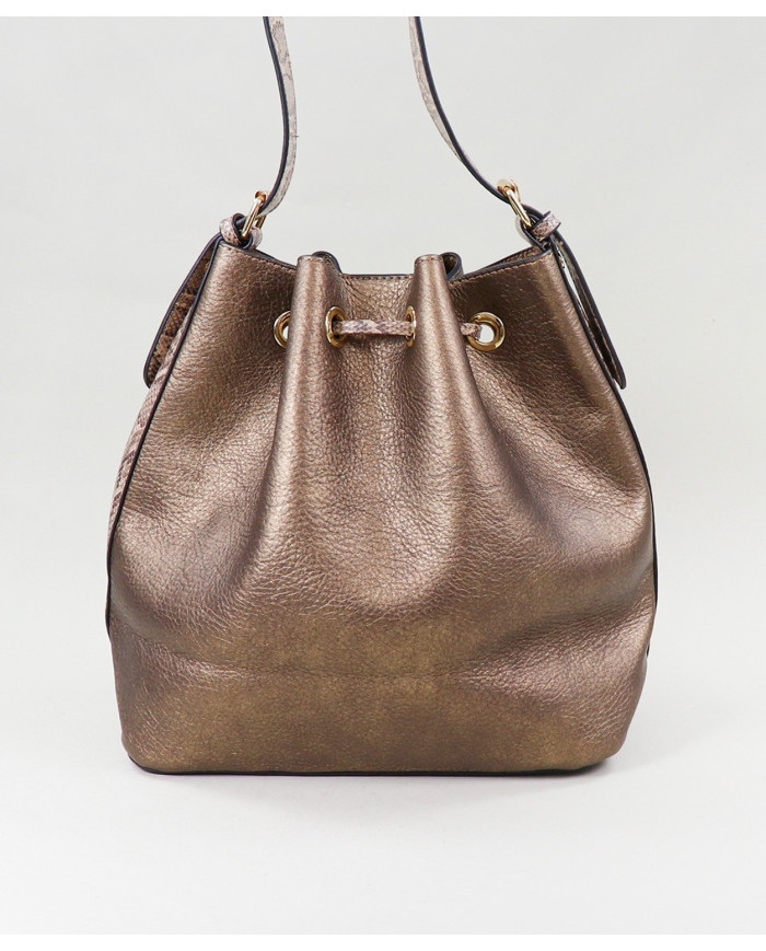 Señoras Bucket Bolsa Bronce