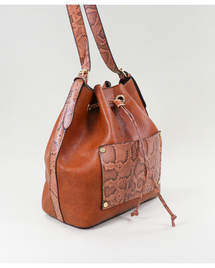 Ladies Bucket Bag Color Camel