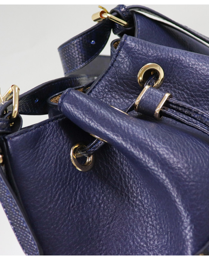 Ladies Bucket Bag Color Blue