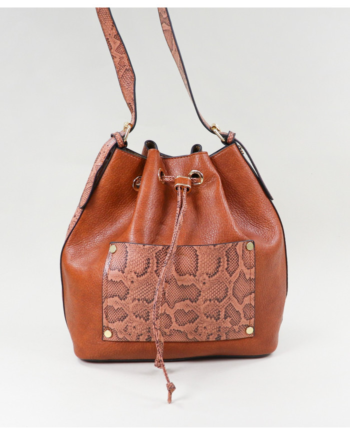 Señoras Bolsillo bolsa de color Camel