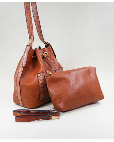 Ladies Bucket Bag Color Camel
