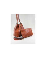 Señoras Bolsillo bolsa de color Camel