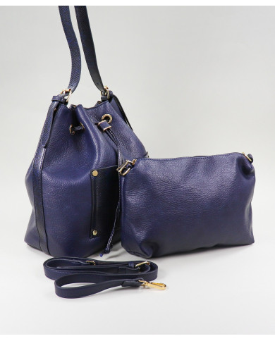 Ladies Bucket Bag Color Blue
