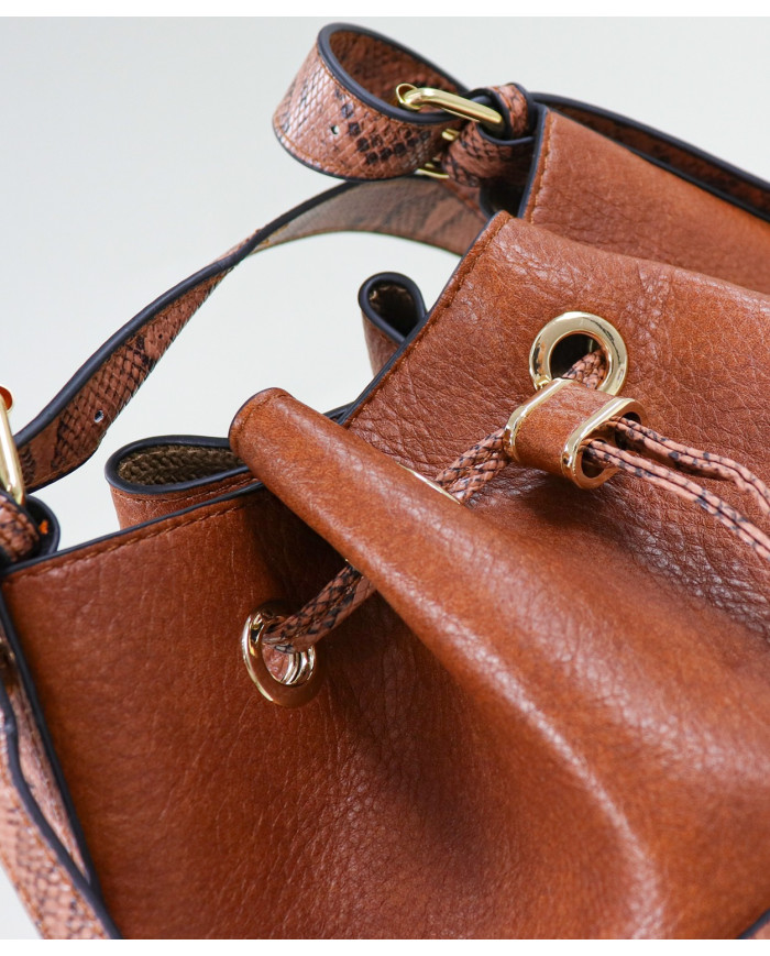 Mala Bucket de Senhora Cor Camel