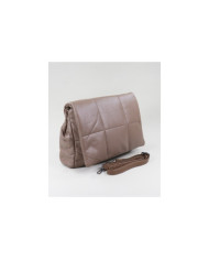 Ladies Taupe Bag with Seams