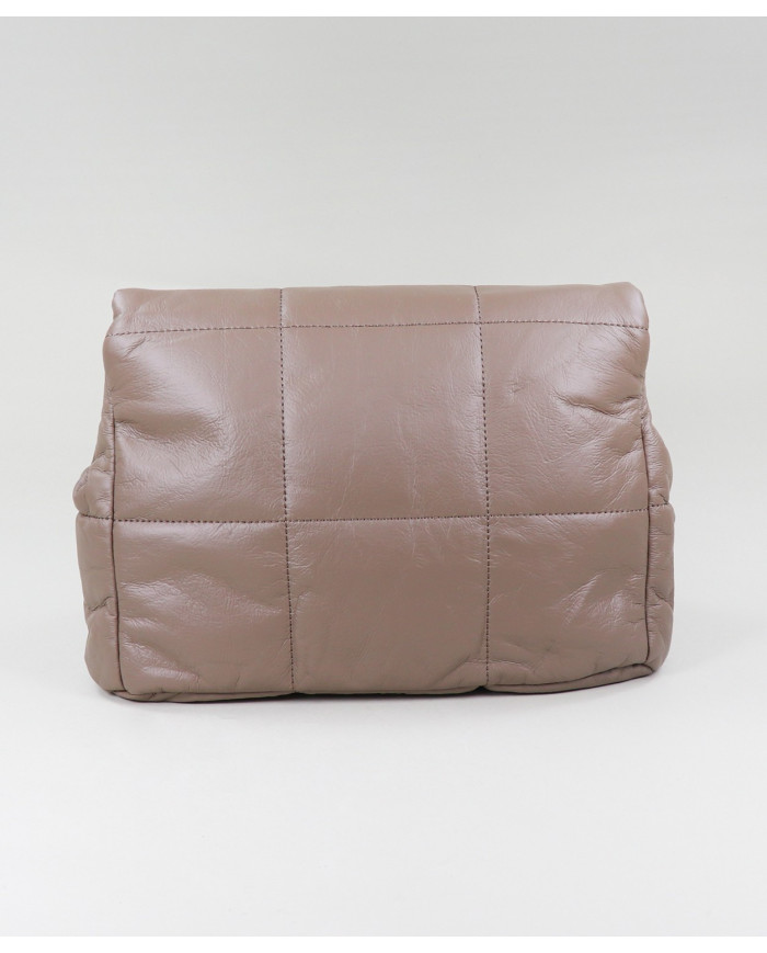 Ladies Taupe Bag with Seams