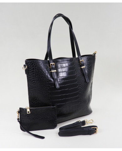 Mala Shopper Preta para Senhora