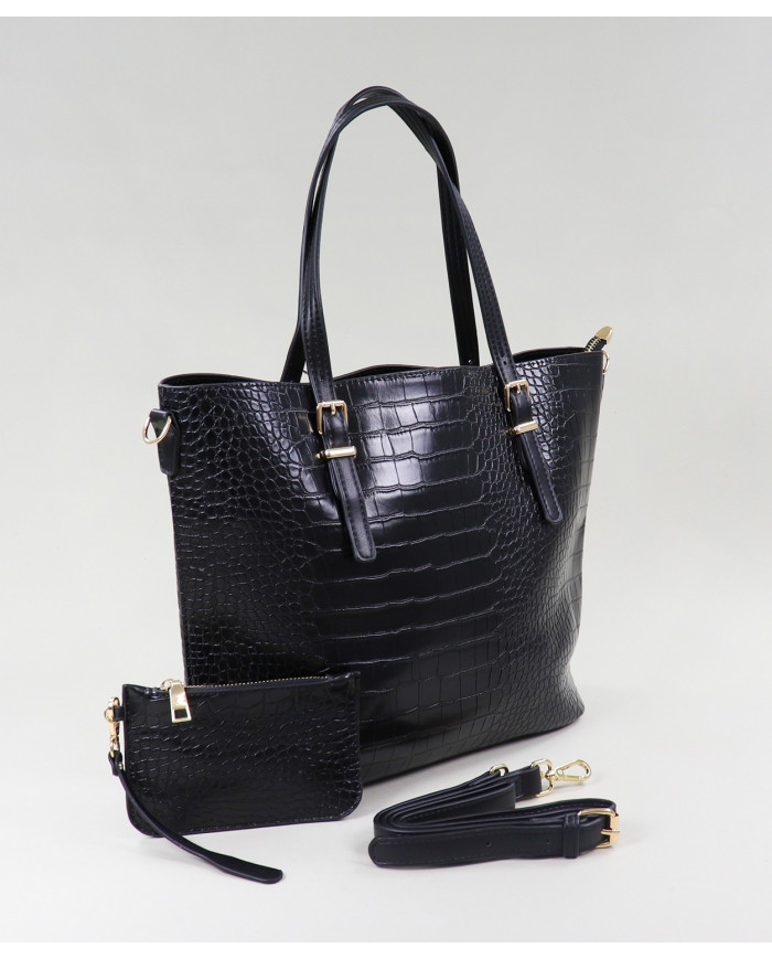 Mala Shopper Preta para Senhora