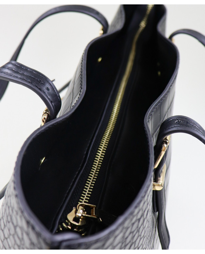 Black Shopper Bag for Lady