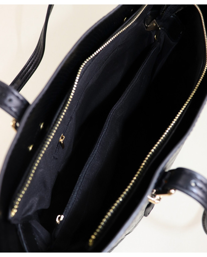 Black Shopper Bag for Lady