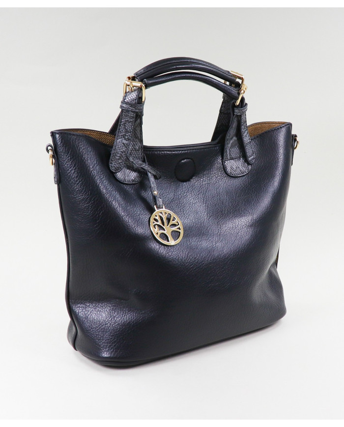Ladies' Black Bag with Interior Bag