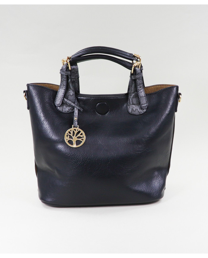 Ladies' Black Bag with Interior Bag