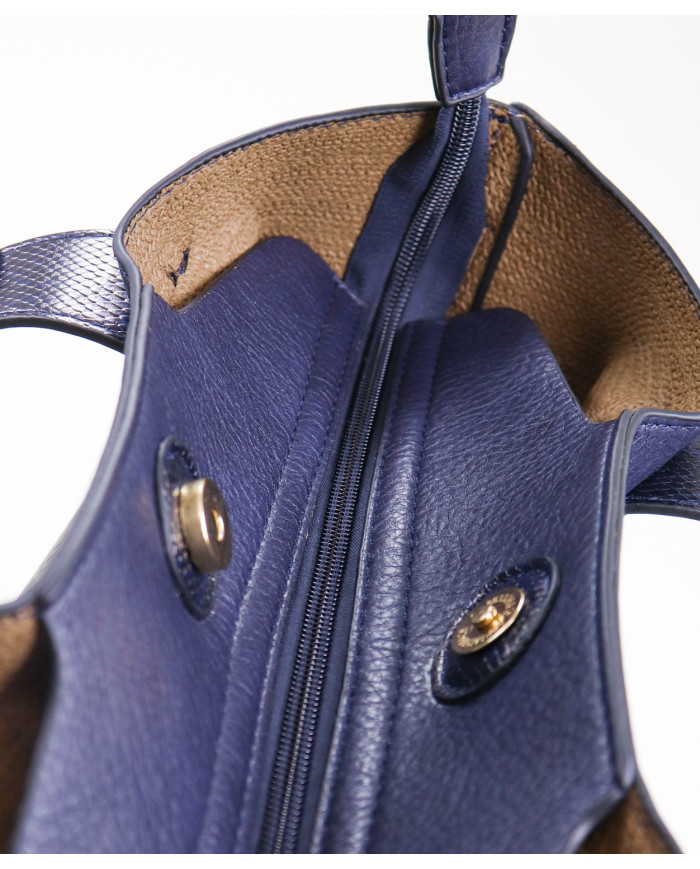 Bolsa azul de Lady con bolsa interior