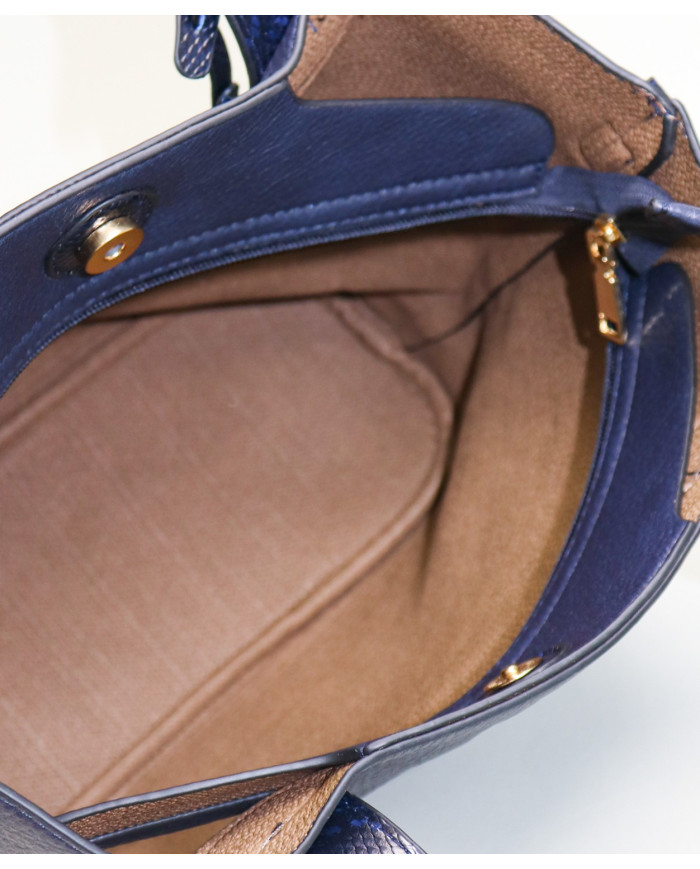 Bolsa azul de Lady con bolsa interior