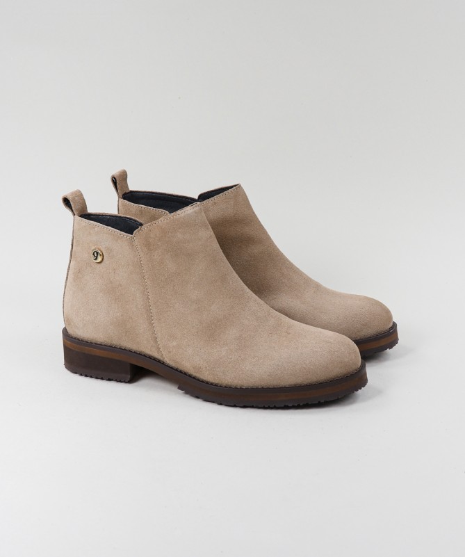 Botas Taupe de Senhora Ginova com Fecho