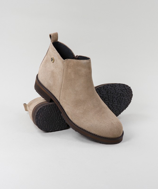 Botas Taupe de Senhora Ginova com Fecho