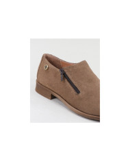 Botins Taupe de Senhora Ginova com Fecho na Lateral
