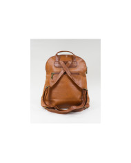 Damas Camel Mochila con bolsillo frontal