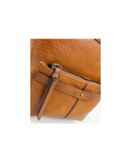 Damas Camel Mochila con bolsillo frontal