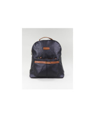 Damas Negro mochila con bolsillo frontal