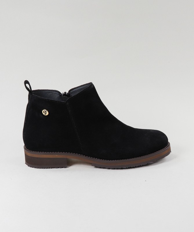 Botas Pretos de Senhora Ginova com Fecho