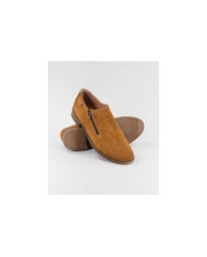 Botins Camel de Senhora Ginova com Fecho na Lateral