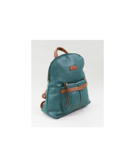 Ladies Green Backpack with Frontal Pocket