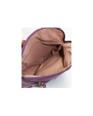 Mochila de borde femenino con bolsillo frontal