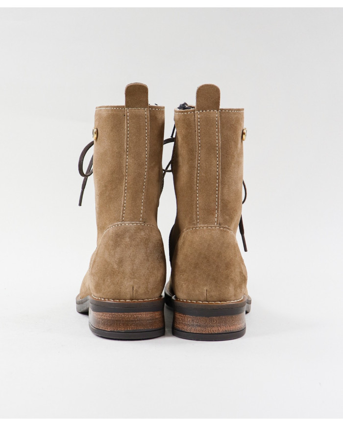Botas Taupe de Senhora Ginova com Interior em Tecido