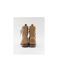 Taupe Boots of Lady Ginova with Fabric Interior