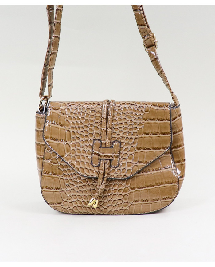 Mala Taupe Tiracolo para Lady