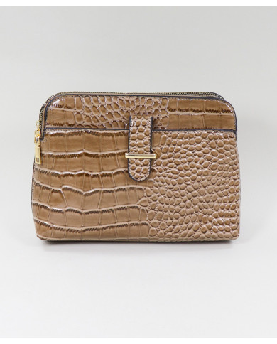 Mala Taupe Tiracolo de Senhora