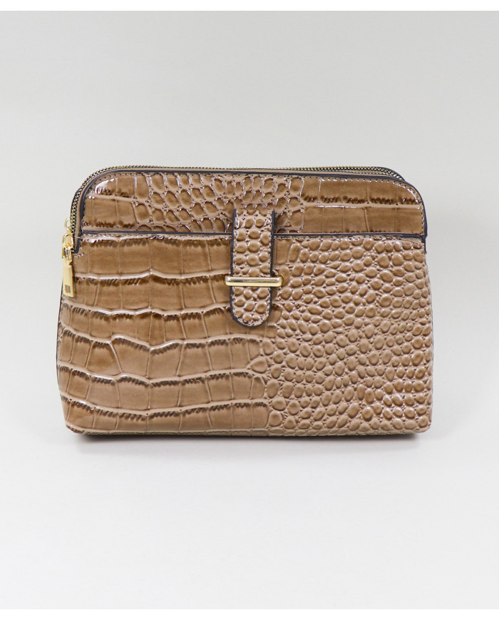 Mala Taupe Tiracolo de Senhora