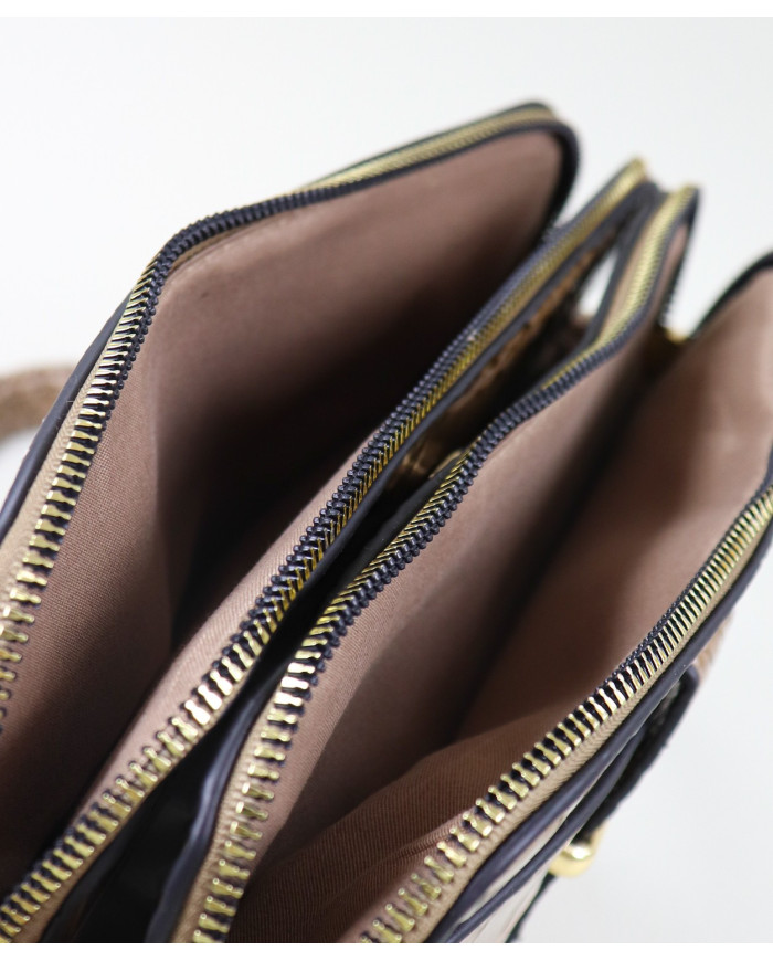 Mala Taupe Tiracolo de Senhora