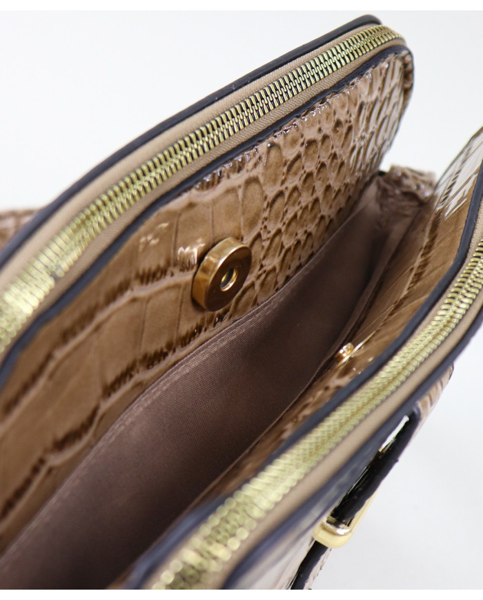 Mala Taupe Tiracolo de Senhora