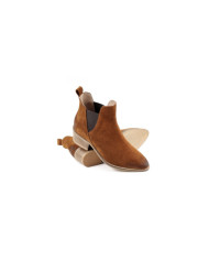 Camel Middle Tacon Women's Boots with Elastic Ginova