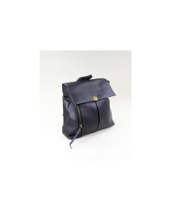 Ladies Black Backpack with Metallic Pormenor