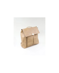 Ladies Taupe backpack with Metallic Pormenor