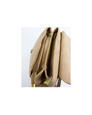 Damas Taupe mochila con pormenor metálico