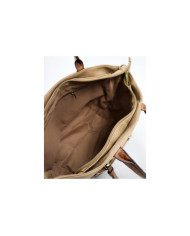 Ladies Taupe Bag with Frontal Pocket