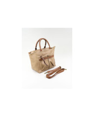 Chicas Taupe Bolsa con bolsillo frontal