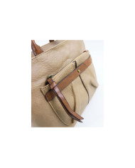 Chicas Taupe Bolsa con bolsillo frontal
