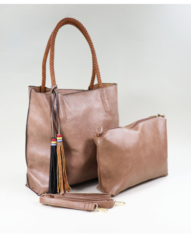 Lady Taupe Mala con Berloques