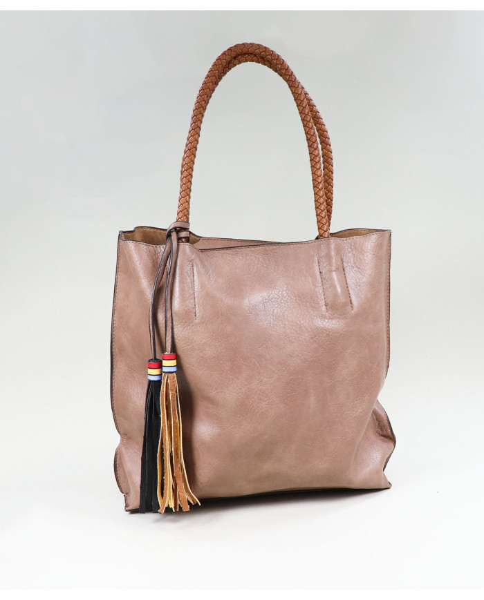 Lady Taupe Mala with Berloques