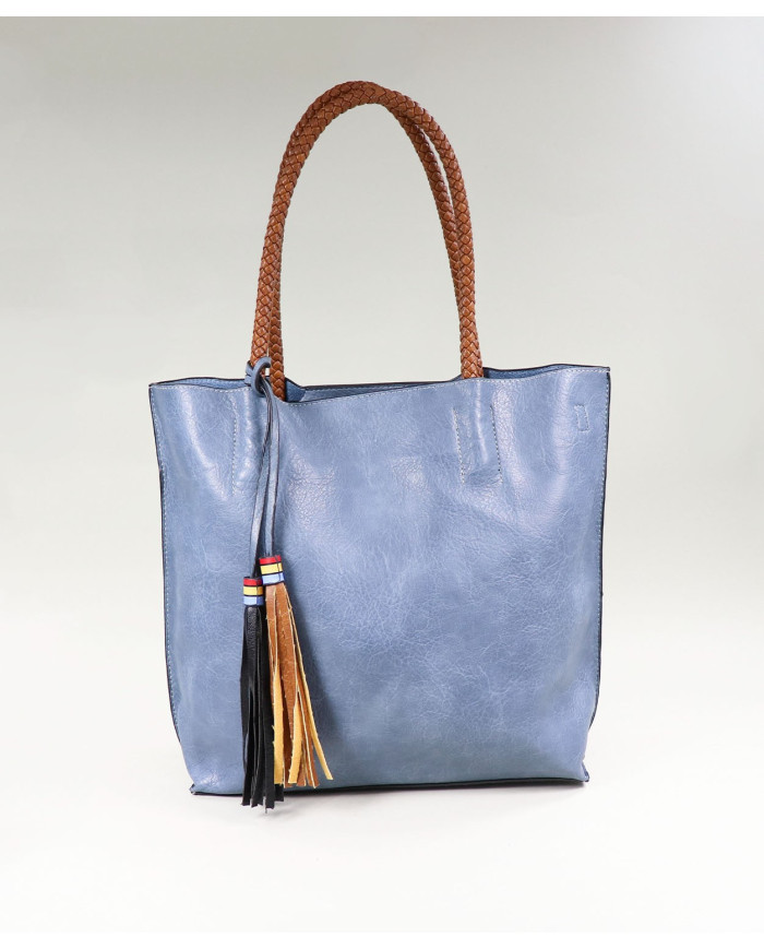 Mala Azul de Senhora com Berloques