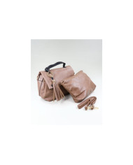 Chicas Taupe Bolsa con Oranges