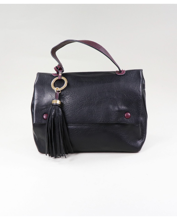 Mala Preto de Senhora com Franjas