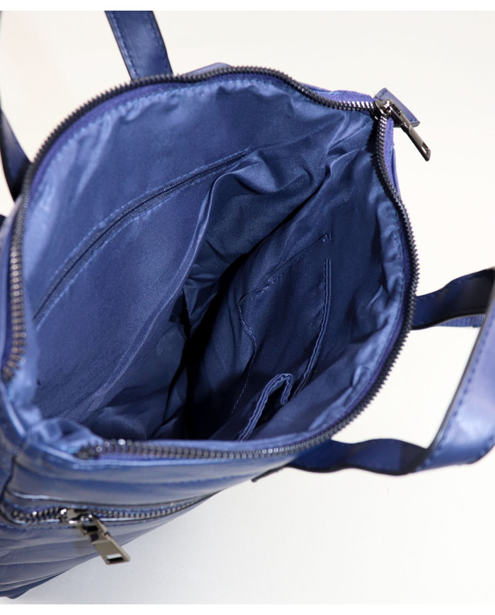 Blue Backpack Lady Pad